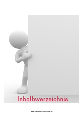 Deckblatt Inhaltsverzeichnis 1