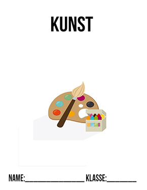 Deckblatt Kunst-Deckblatt-Malfarben