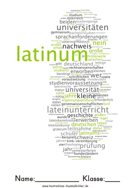 Deckblatt Latein Deckblatt