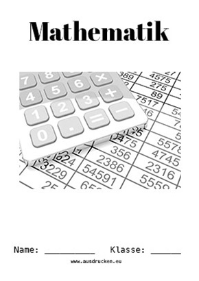 Deckblatt Mathe-Deckblatt-Zahlen