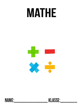 Deckblatt Mathematik-Deckblatt-Rechenzeichen