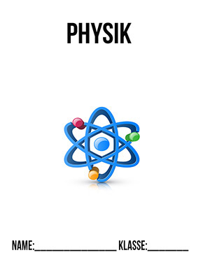 Physik Deckblatt Atom | Deckblätter zum Ausdrucken