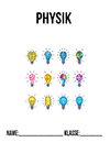 Deckblatt Physik Deckblatt mit Glühbirne