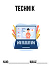 Deckblatt Technik Deckblatt mit Computer