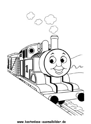 Ausmalbild Thomas Lokomotive Malvorlagen 1