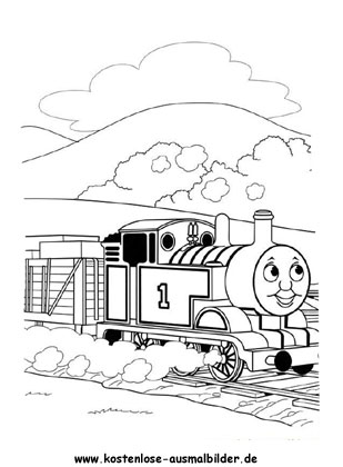 Ausmalbild Thomas die Lokomotive Ausmalbild