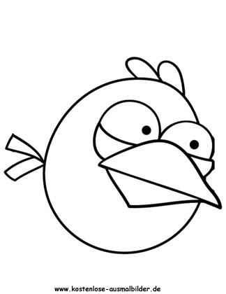 Ausmalbild Angry Birds