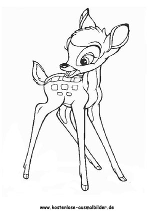 Ausmalbild Bambi
