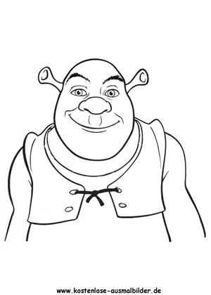 Ausmalbild Shrek 4