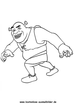 Ausmalbild Shrek 8