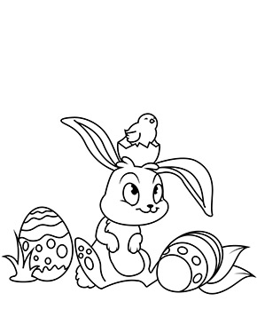 Hase mit Osterküken