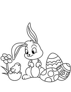 Hase und Küken