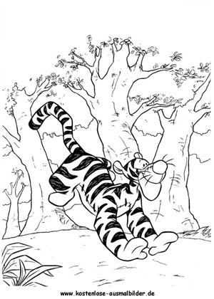 Ausmalbilder Tigger 2