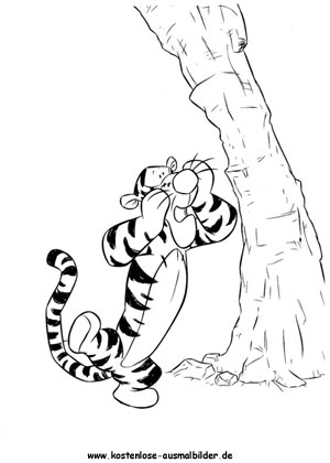 Ausmalbilder Tigger 3