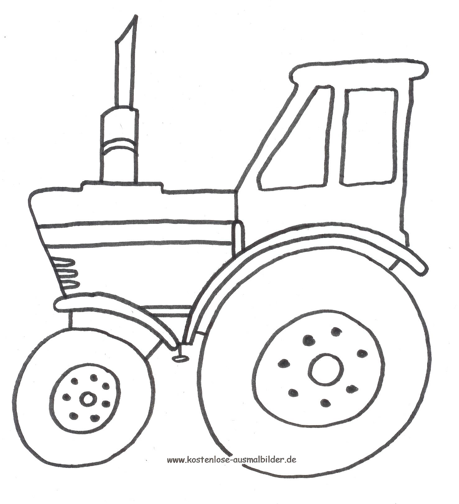 Malvorlagen - Ausmalbilder Traktor  Ausmalbilder Transportmittel
