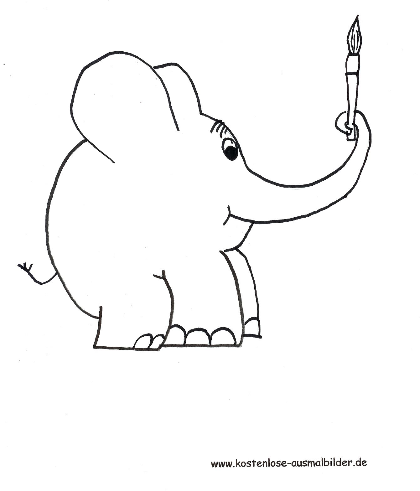 elefanten bilder zum ausmalen - malvorlagen gratis