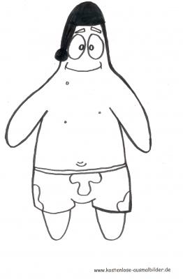 Patrick von Spongebob Ausmalbild