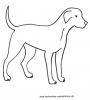 Hund zum Ausmalen
