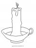 Ausmalbild Kerze