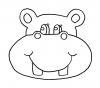 Malvorlage Happy Hippo