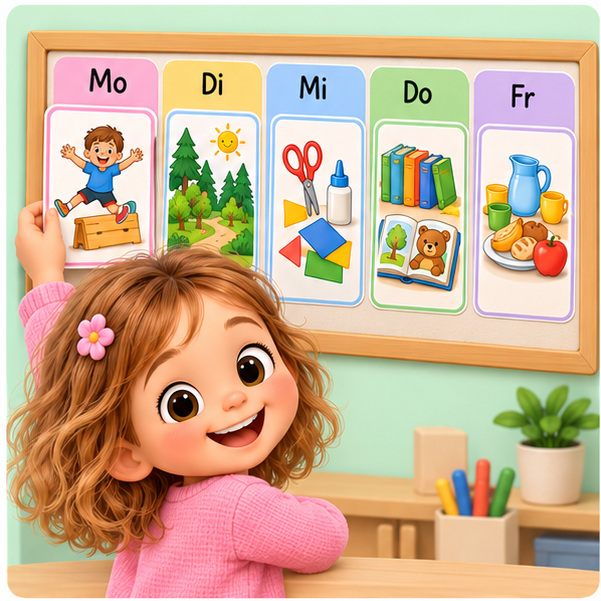 Wochenplan für Kindergarten und Kita